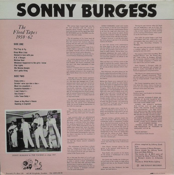 Sonny Burgess -The Flood Tapes 1959-62