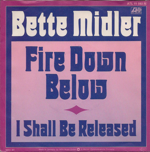 Bette Midler -Fire Down Below