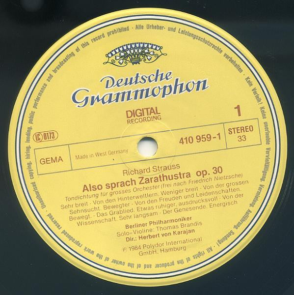 Richard Strauss • Herbert Von Karajan • Berliner Philharmoniker - Also Sprach Zarathustra - Don Juan