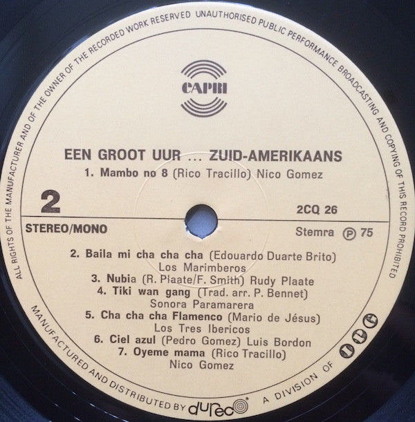 Various - Een Groot Uur Zuid-Amerikaans