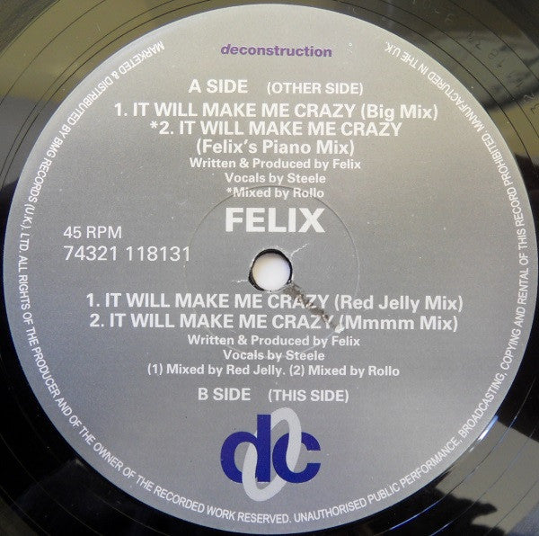 Felix -It Will Make Me Crazy