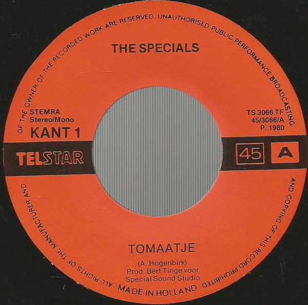 The Specials* - Tomaatje