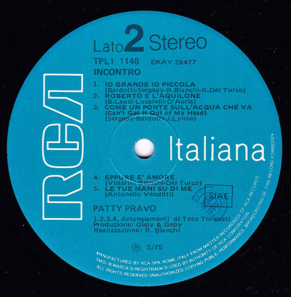 Patty Pravo - Incontro