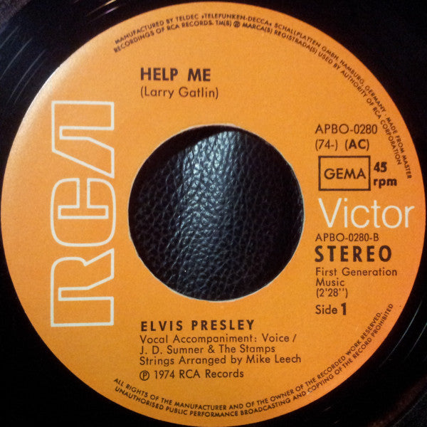 Elvis* -Help Me / If You Talk In Your Sleep