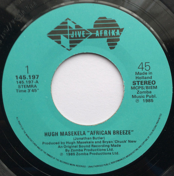 Hugh Masekela Featuring Jonathan Butler -African Breeze