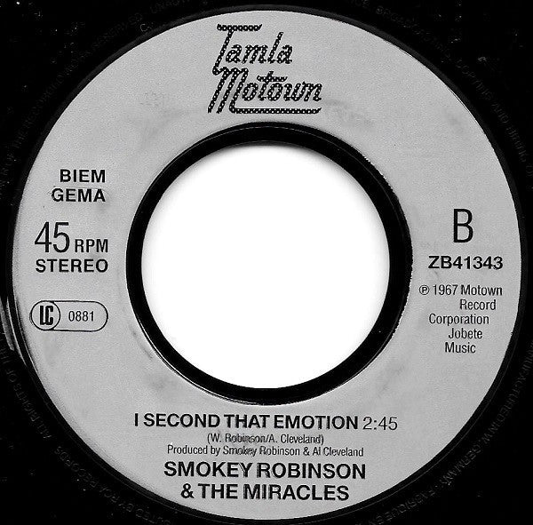 Smokey Robinson & The Miracles* -The Tracks Of My Tears