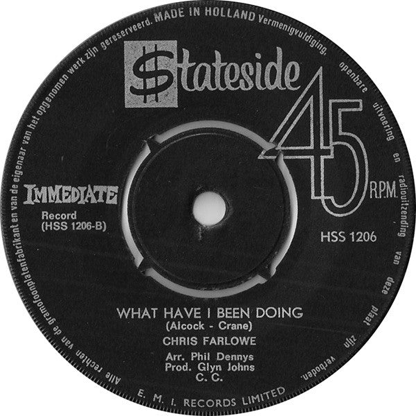 Chris Farlowe -Moanin' / What Have I Been Doing