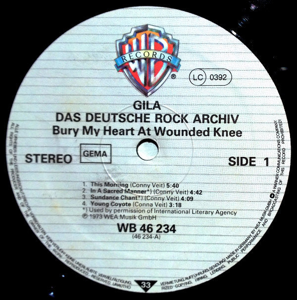 Gila (2) -Bury My Heart At Wounded Knee
