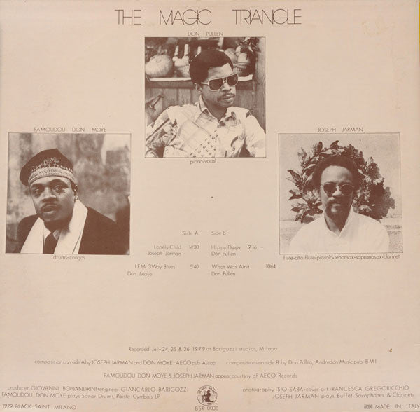 Don Pullen, Joseph Jarman, Don Moye* - The Magic Triangle