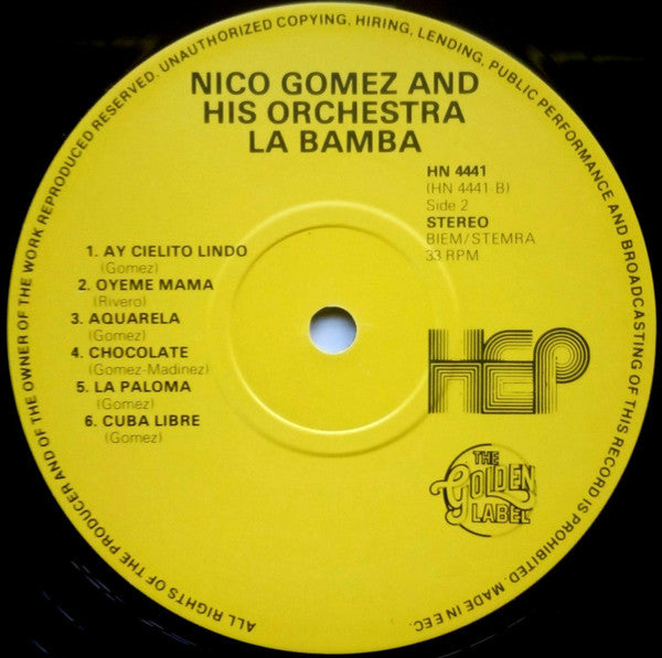 Nico Gomez And His Orchestra -La Bamba