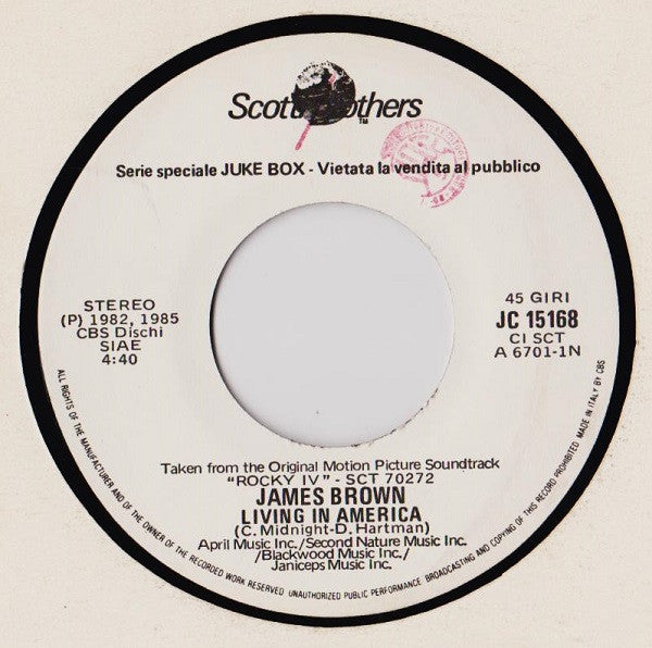 James Brown / Electric Light Orchestra -Living In America / Calling America
