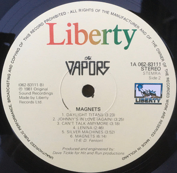 The Vapors -Magnets