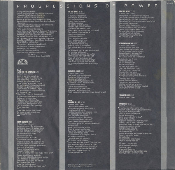 Triumph (2) -Progressions Of Power