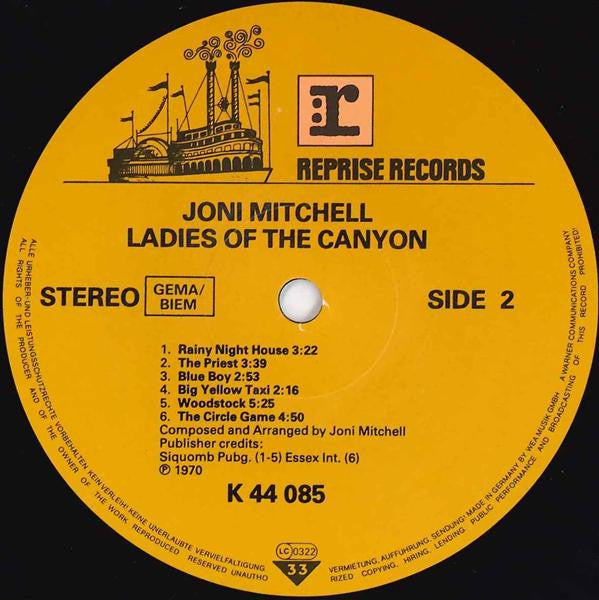 Joni Mitchell -Ladies Of The Canyon