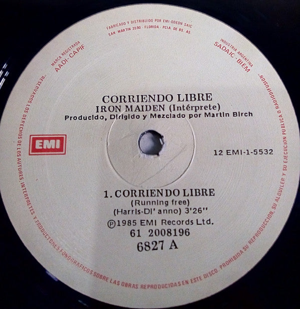 Iron Maiden -Corriendo Libre