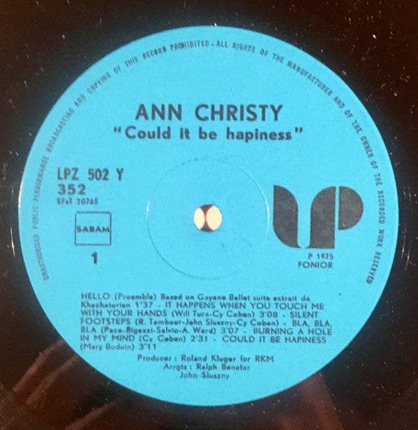 Ann Christy -Could It Be Happiness