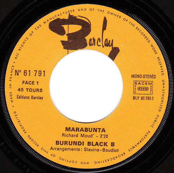 Burundi Black B* -Marabunta
