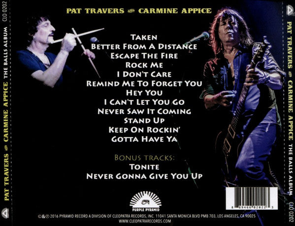 Pat Travers And Carmine Appice -The Balls Album