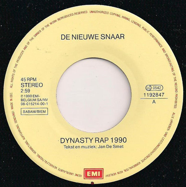 De Nieuwe Snaar -Dynasty Rap 1990