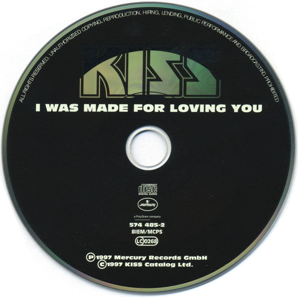 Kiss - I Was Made For Loving You