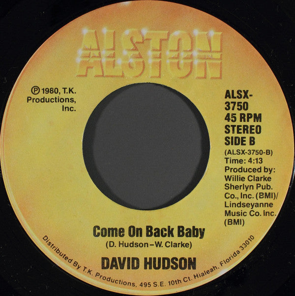 David Hudson (2) -Honey, Honey / Come On Back Baby