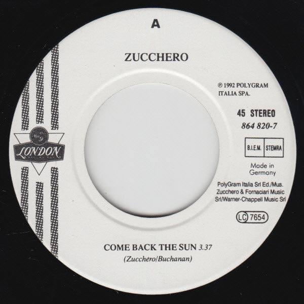 Zucchero -Come Back The Sun