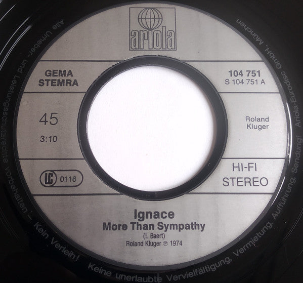 Ignace -More Than Sympathy