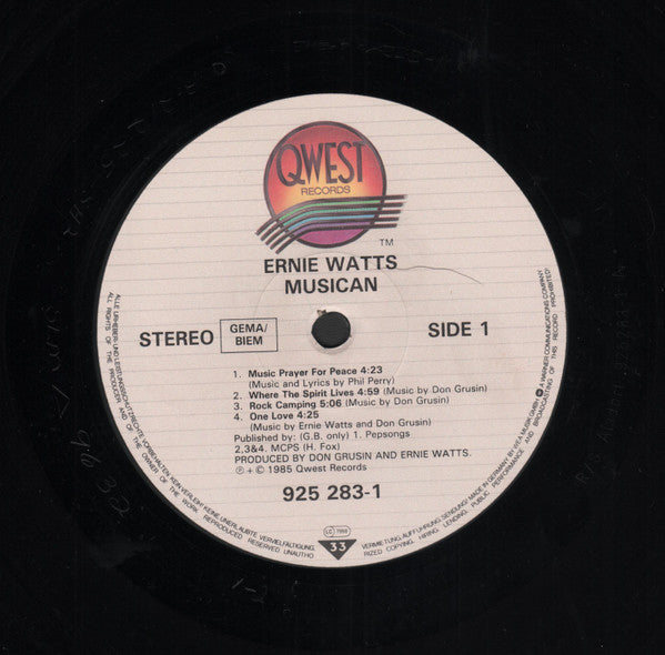 Ernie Watts - Musican