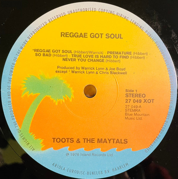 Toots &amp; The Maytals - Reggae Got Soul