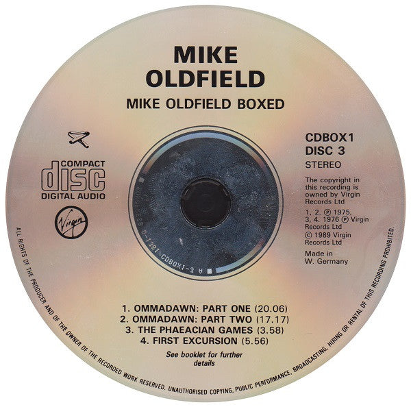 Mike Oldfield -Boxed