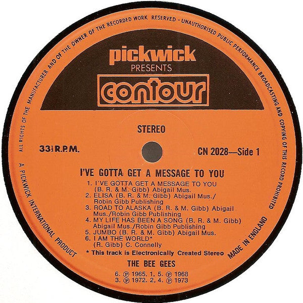 The Bee Gees* - I've Gotta Get A Message To You