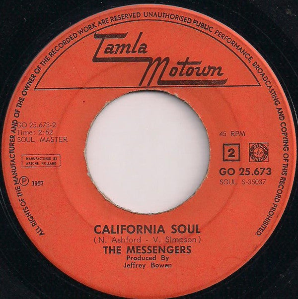 The Messengers (6) -Window Shopping / California Soul