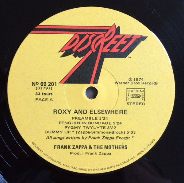 Zappa* / Mothers* -Roxy & Elsewhere
