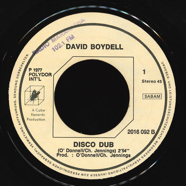 David Boydell -Disco Dub / Jet Lag