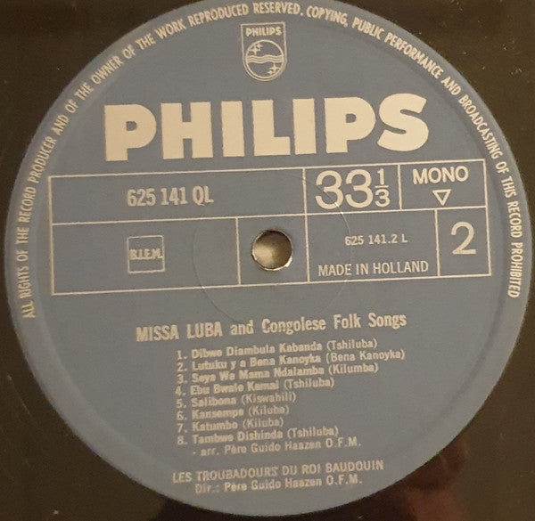 Les Troubadours Du Roi Baudouin - The Missa Luba And Congolese Folksongs