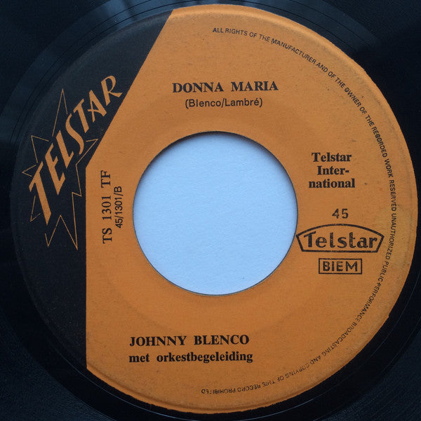 Johnny Blenco -Een Kus Van Jou, Chérie!
