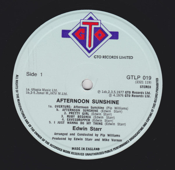 Edwin Starr - Afternoon Sunshine