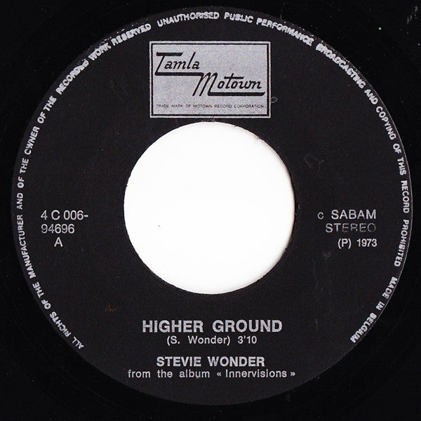 Stevie Wonder -Higher Ground
