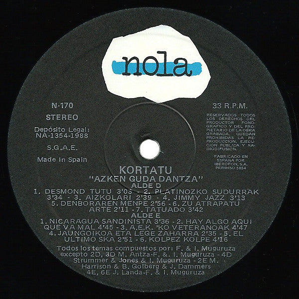 Kortatu -Azken Guda Dantza