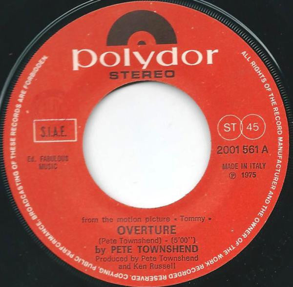 Pete Townshend / Roger Daltrey -Overture / Listening To You / See Me, Feel Me