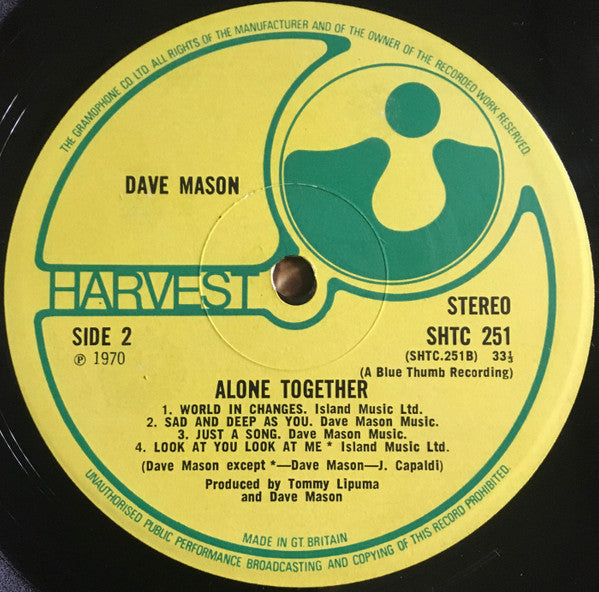 Dave Mason -Alone Together