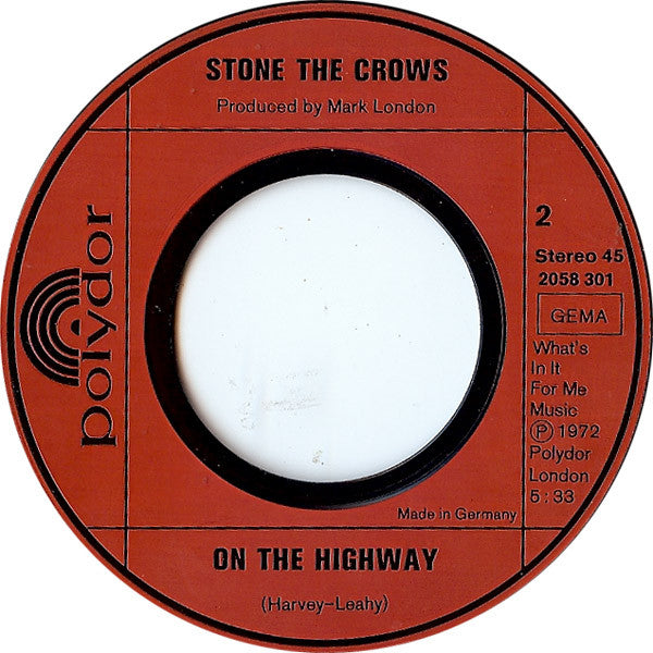 Stone The Crows -Good Time Girl