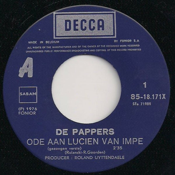De Pappers -Ode Aan Lucien Van Impe