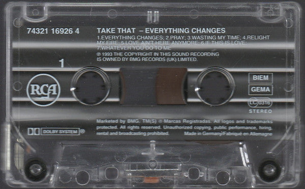 Take That - Everything Changes