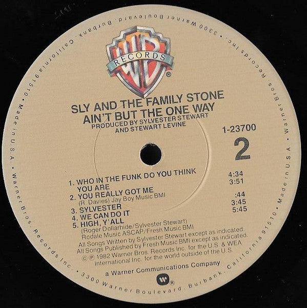 Sly & The Family Stone -Ain't But The One Way