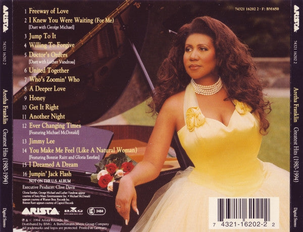 Aretha Franklin -Greatest Hits (1980-1994)