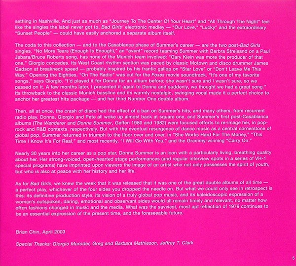 Donna Summer -Bad Girls