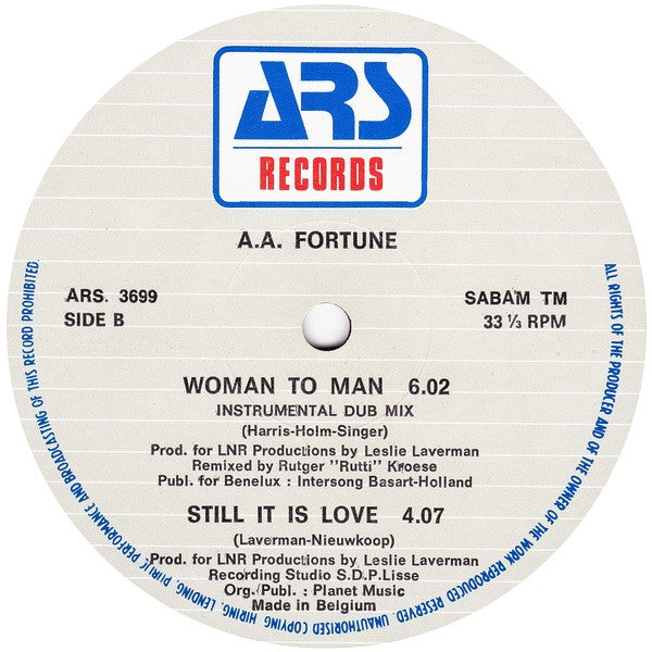 A.A. Fortune -Woman To Man
