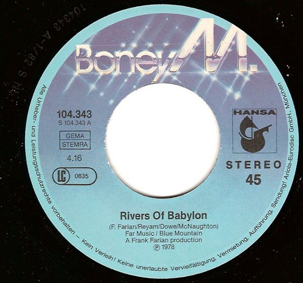 Boney M. -Rivers Of Babylon / Sunny