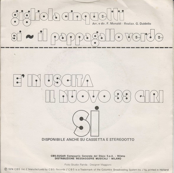 Gigliola Cinquetti -Sì